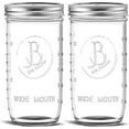 thumbnail image 1 of Wide Mouth Mason Jars 24 oz - (2 Pack) - Clear Glass Pint and a Half Mason Jars With Airtight Lids and Bands. For Storage, Canning, Fermenting, Cold Brew Coffee, Freezing, Microwave & Dishwasher Safe, 1 of 6