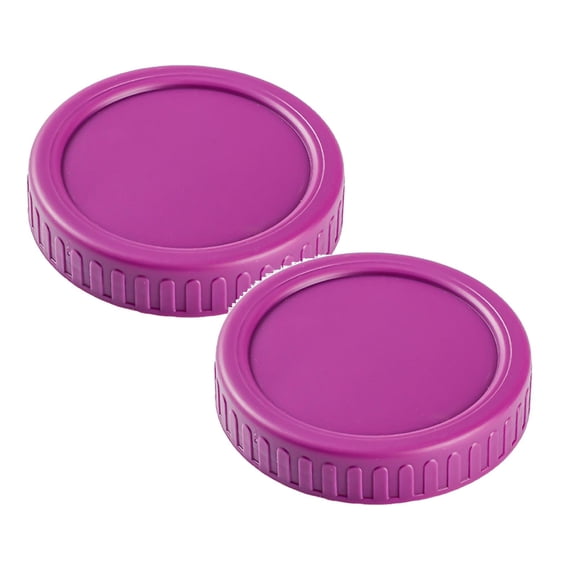 Wide Mouth Plastic Mason Jar Lids Leak-Proof Reusable Canning Storage Lids Food-Grade Replacement Caps for Kitchen Pantry Refrigerator Freezer 3.54Inch