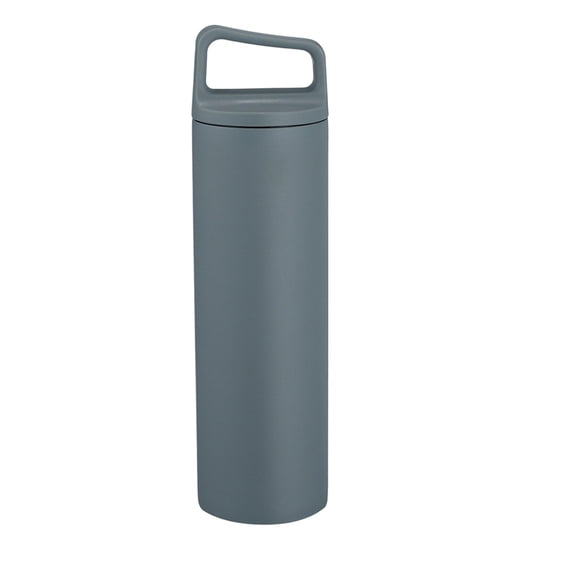Wide Mouth Stainless Steel Vacuum Insulated Water Bottle, 600ml Large Capacity Thermal Flask for Outdoor Sports, Portable Travel Mug with Leak Proof Lid, 304 Stainless Steel Hot Cold Drink Container