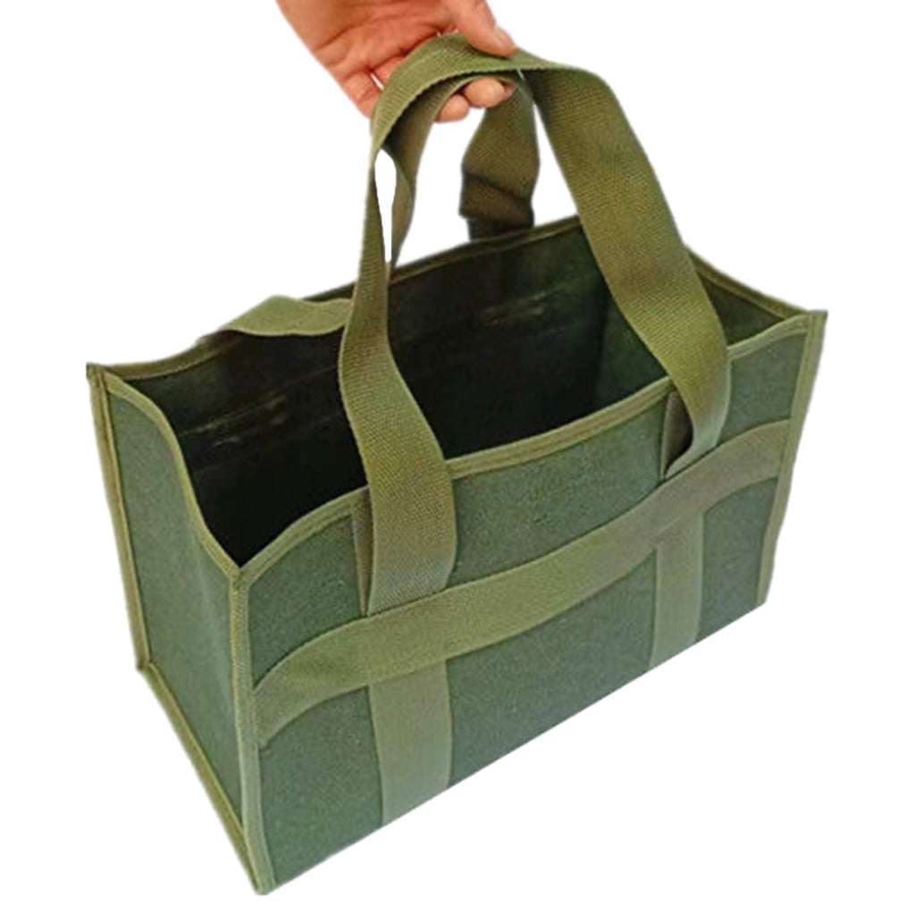 Wide Mouth Tool Bag Canvas Tool Bag Large Capacity Storage Bag Organizer Handbag