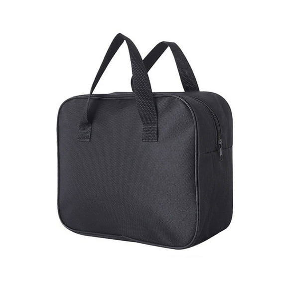 Wide Mouth Tool Bag Heavy Duty Tool Storage Bag Electric Screwdriver Suitcase for Home & Professional Use Tool Black