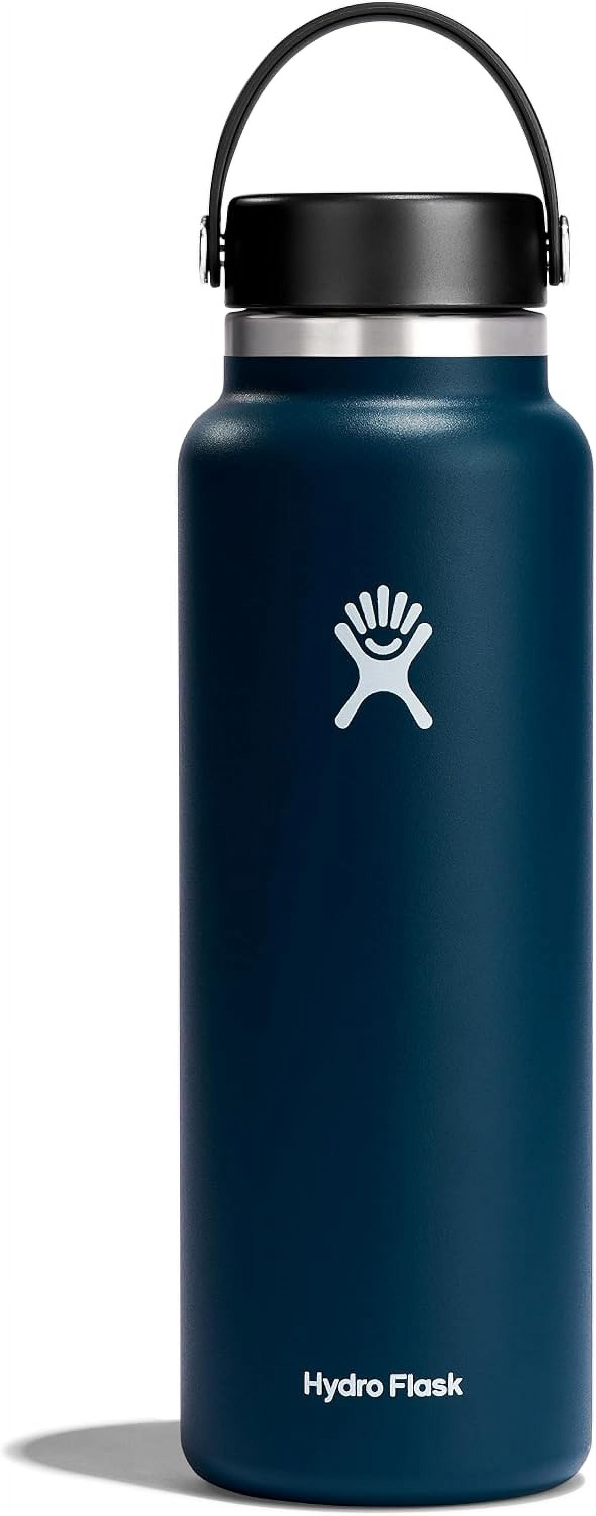 Wide Mouth vacuum insulated stainless steel water bottle with leakproof ...