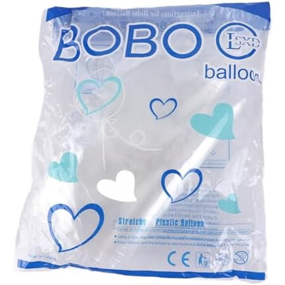 Wide Neck Clear Balloons for Stuffing,10pcs Extra Wide Mouth BoBo Balloons 24inch After Inflation Large Pre Stretched Wide Opening Bubble BoBo Balloons Balloons for Party Decor