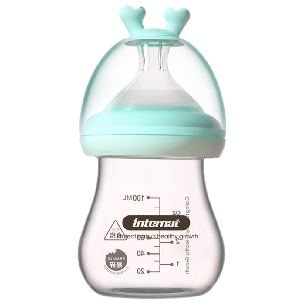 Wide Neck Glass Baby Bottle Feeding Baby Bottle Breastfeed Baby Glass