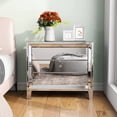 thumbnail image 1 of Wide Nightstand with 3 Drawers, Modern Mirror Storage Side table End Table Beside Table for Bedroom Living Room, 1 of 8