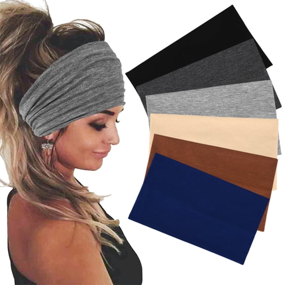 Wide Non-Slip Headbands - Workout Yoga Hair Accessories for Women #02Green