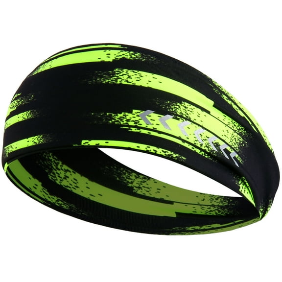 Wide Non-Slip Stripe Headbands for Men Women Stretchy Hair Bands Elastic Sweat Headbands