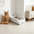 thumbnail image 1 of Wide Opening Smart Cat Litter Box, Easy Access Pet Litter Box, 1 of 13