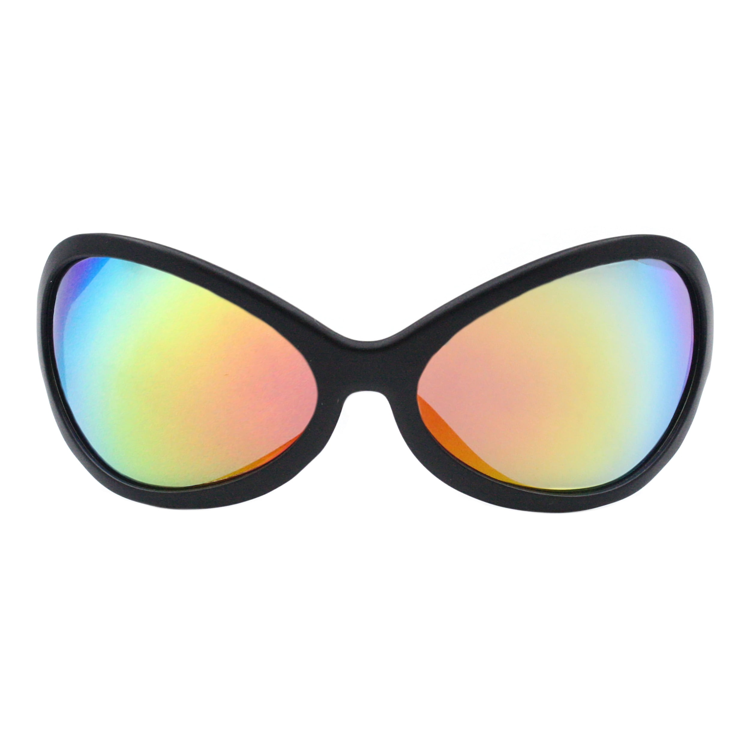 Wide Oversized Sunglasses Wrap Around Shield Oval Butterfly  display picture 2