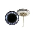 thumbnail image 1 of Wide Purple Round Glass Eyes on Wire Pin Posts, 1 of 3