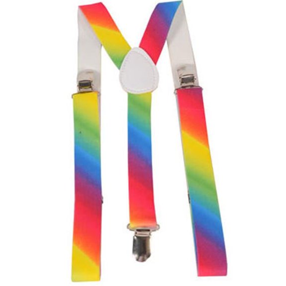 Wide Rainbow Suspenders