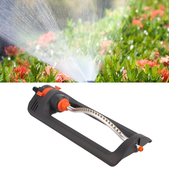 Wide,Range Oscillating Sprinkler: 4 Spray Patterns For Yard, Flowerbeds Cooling, Durable Build