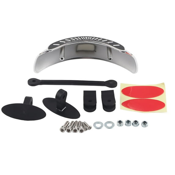 Wide Rear View Mirror, Wide Angle Rear View Mirror, Add On Rearview Mirror For Motorcycles Cruisers