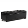 thumbnail image 1 of Wide Rectangle Storage Ottoman - 48 Inch Tufted Lift Top Bench, 1 of 5