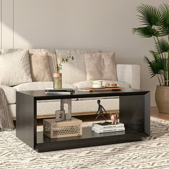 Wide Rectangular Coffee Table, coffee table modern, large coffee table, living room