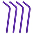 Wide Reusable Silicone Straw 9’ long with curved bend for 20 30 32 oz