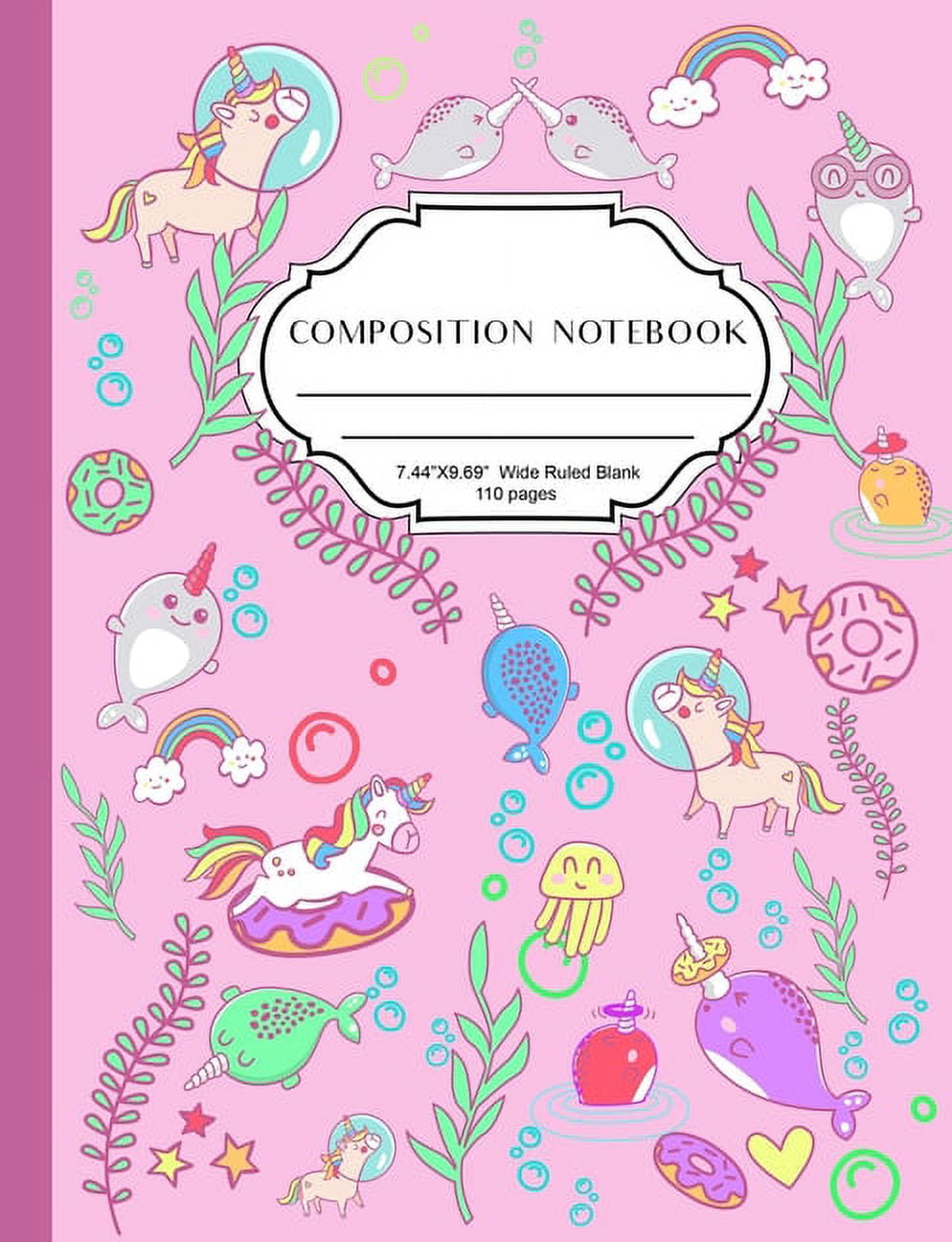 Kids Notebook: Fun Composition Notebook. 121 pages of Wide Ruled Lines.:  Dukes, Vicki: : Books