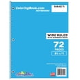 thumbnail image 1 of Wide Ruled Blue Notebook 72 Pages, 1 of 3