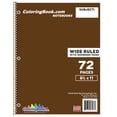thumbnail image 1 of Wide Ruled Brown Notebook 72 Pages, 1 of 3