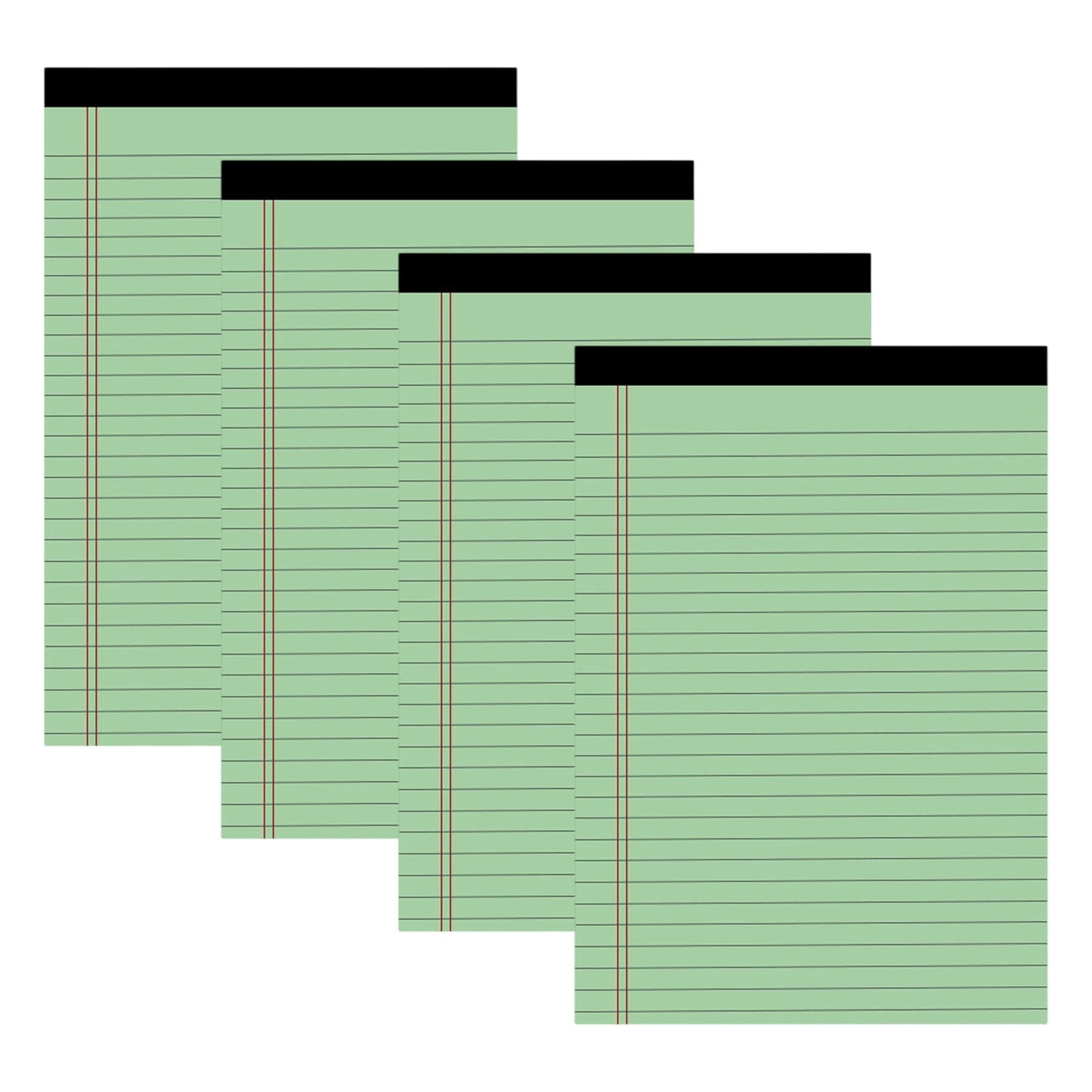 Wide Ruled Colored Notepads, 8.4X11.6 Inch Perforated Legal Pads for scholars Teachers Professionals, Thick Smooth Paper for Jotting Reminders, To-Do Lists, Detailed Notes, Versatile , 4 Notebooks
