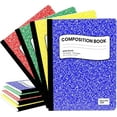 thumbnail image 1 of E-CLIPS USA Wide Ruled Notebooks and Hard Cover Composition Notebooks with Marble Design, 4-Pack, 1 of 6