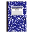 thumbnail image 1 of Wide Ruled Composition Notebook, Marble Cover, 100 Pages, 1 Count, Office Supplies for Teens & Adults, A5 Dark Blue, 1 of 8