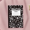 thumbnail image 1 of Wide Ruled Composition Notebook, Marble Cover, 60 Pages, 1 Count, Office Supplies for Teens & Adults, A5 Black, 1 of 4
