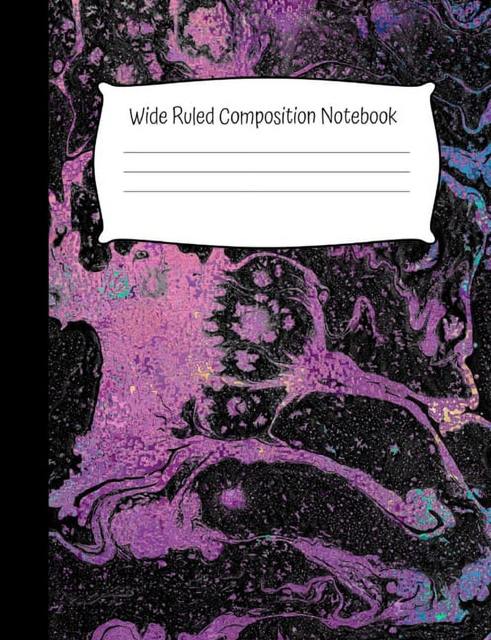 Wide Ruled Composition Notebook Wide Ruled Composition Book for School