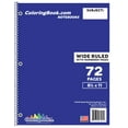 thumbnail image 1 of Wide Ruled Navy Blue Notebook 72 Pages, 1 of 3