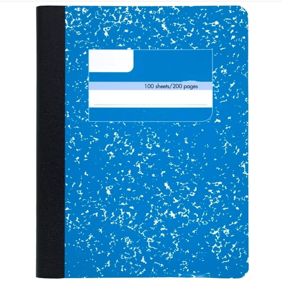 Wide Ruled Paper, 100 Sheets, 9-3/4" x 7-1/2", Fashion, Square , Assorted Colors, Color Selected May Vary, 1 Count (09918)