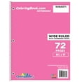 thumbnail image 1 of Wide Ruled Pink Notebook 72 Pages, 1 of 3