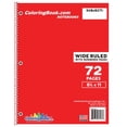 thumbnail image 1 of Wide Ruled Red Notebook 72 Pages, 1 of 3