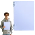 thumbnail image 1 of Wide Ruled Spiral Notebook,10 x7.1 Inch Light Blue Coil Bound Notebooks,Sturdy Hardcover B5 Lined Spiral Journal,Durable Memo Books for Work Journaling,Note Writing,Daily Office Supplies, 1 of 4