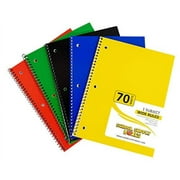 School Supply Boxes - (5 pack) Wide-Ruled Spiral Notebooks