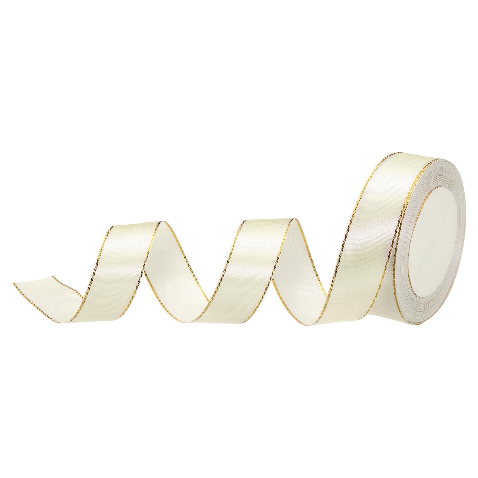 Sheer Gold with Glitter Border Ribbon, image size:1600x1600