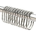thumbnail image 1 of 2 Lb. Depot Shower Curtain Ring - Set of 12 Easy Glide Rollers with Polished Chrome Finish - Stainless Steel Shower Hooks for Straight and Curved Rods - Decorative and Durable for Any Bathroom, 1 of 8