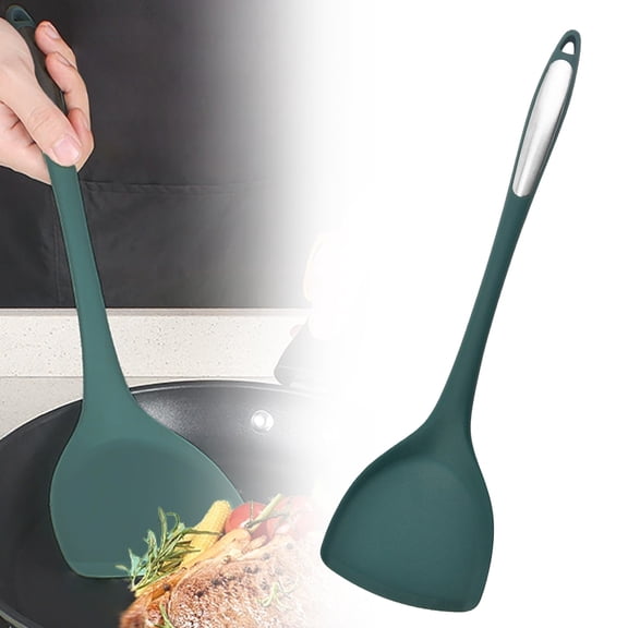 Wide Silicone Cooking Utensils With Flexible Edge & Sturdy For Kitchen Stir Fry Serving Non Stick Pan,Cooking Utensils Set