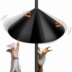 Wide Squirrel Baffle for Bird Feeder Pole,Pole Mount Squirrel Guard Stopper,Against Climbing Squirrels.