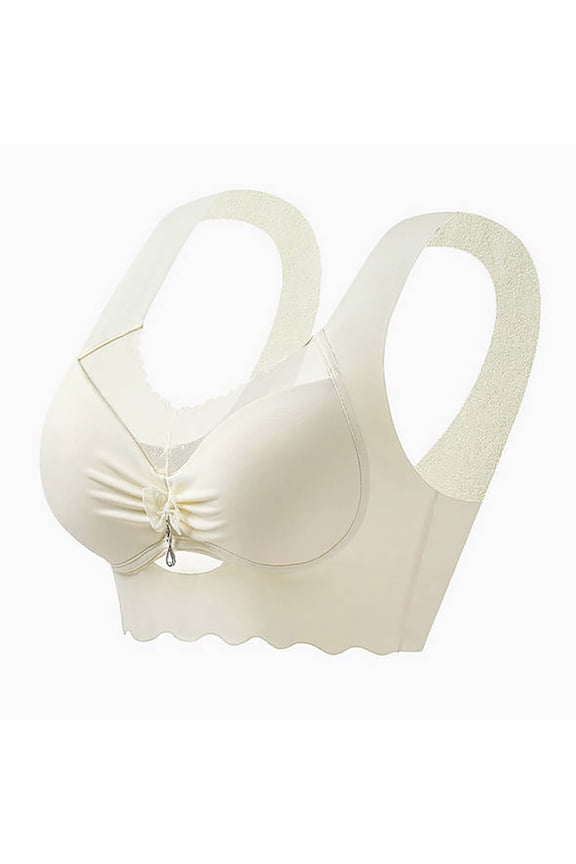 Wide Strap Bra for Women Seamless No Underwire T Shirt Lingerie Stretchy Comfy Soft Push up Everyday Bralette