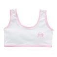 thumbnail image 1 of Wide Strap Girls Underwear Seamless Crop Top Bra for Training Comfortable Lightweight Teen Camisole Style Sports Seamless Bra for Active Girls for Age 9-14(Color:Pink,Size:10-14 Years), 1 of 8