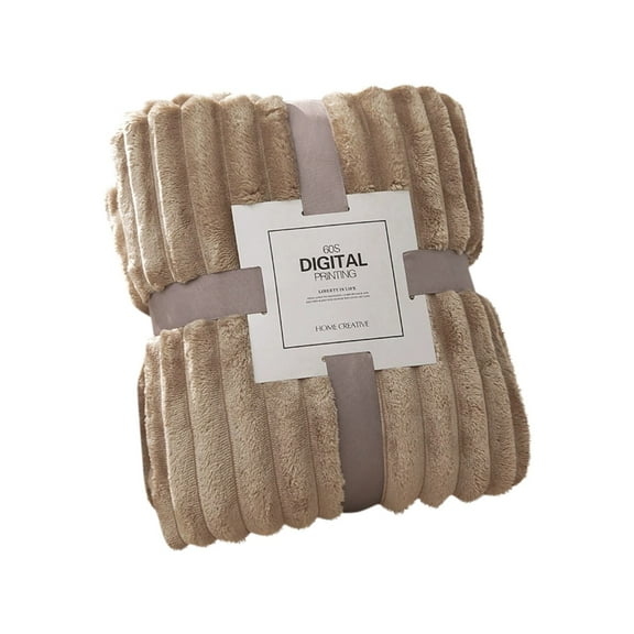 Wide Strip Thickened Imitation Hair Border Coral Fluff Blanket Rectangular Flannel Cover Blanket Home