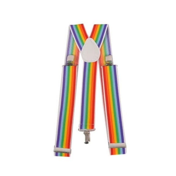 Wide Striped Suspenders