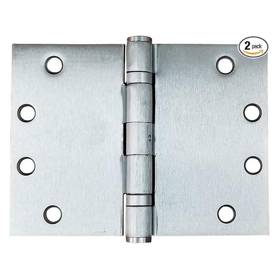 Wide Throw Hinge with 180 Degree Clearance - 4.5 Inch x 6 Inch Heavy Duty, Rust Resistant - Ball Bearing Design ( , 2 Pack)