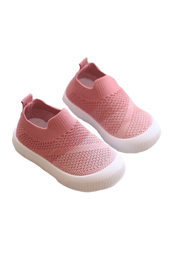 Wide Toddler Shoes Toddler Boys Girls Spring Summer Sneaker on Lightweight Breathable Casual Walking Shoes Shoes for Girls Pink 18 Months-24 Months