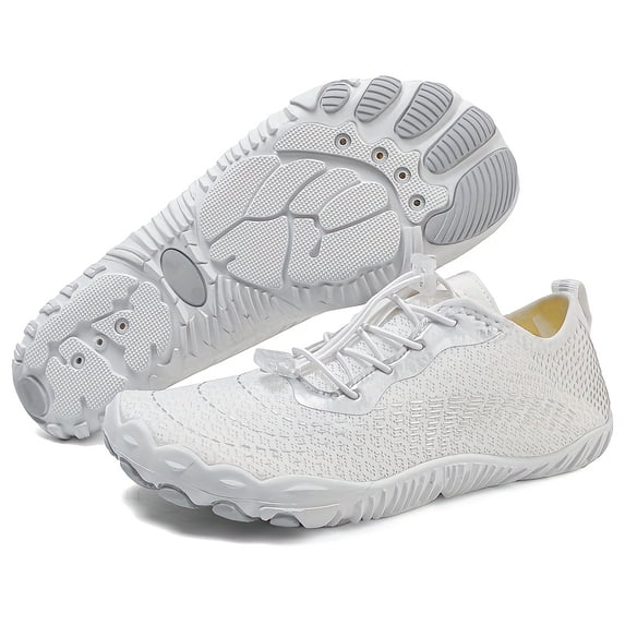 Wide Toe Barefoot Water Shoes for Men, Quick-Dry Non-Slip Aqua Shoes for Beach, Swimming, Fishing, Surfing, Hiking and Outdoor Water Sports