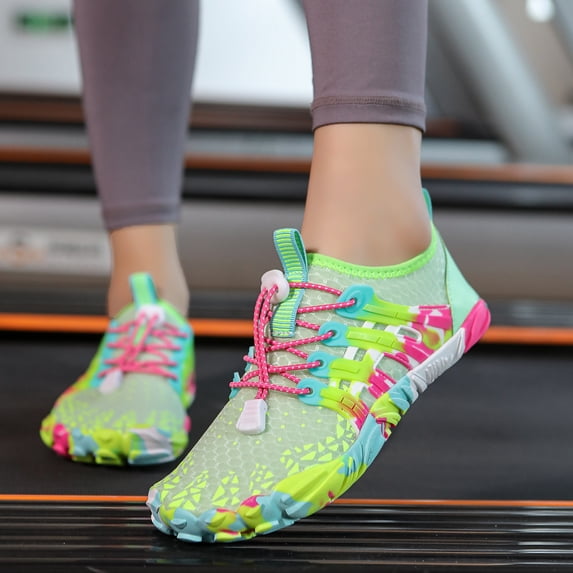 Wide Toe Box Barefoot Shoes for Women and Men, Lightweight Breathable Quick Dry Water Shoes for Beach Swim Surf Pool Walking Gym, Non Slip Hiking Shoes