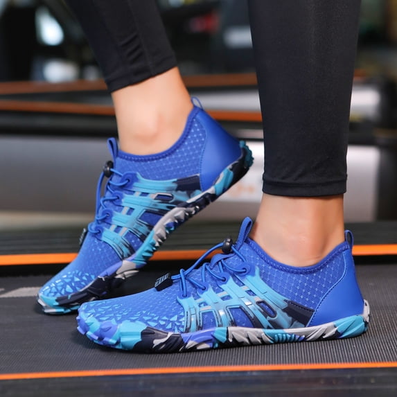 Wide Toe Box Barefoot Shoes for Women and Men, Lightweight Breathable Quick Dry Water Shoes for Beach Swim Surf Pool Walking Gym, Non Slip Hiking Shoes