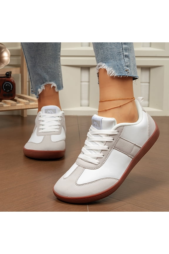 Wide Toe Box Barefoot Sneakers for Women Ultra-Light Zero Drop Sneakers Slip-Resistant Casual Shoes