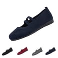 thumbnail image 1 of Wide Toe Box Flats Women Mary Jane Ballet Slip On Shoes Comfortable Knit Casual Ballerina Walking Dressy Office Womens Round Toe Mesh Breathable Lightweight Wide Width Dance Shoes, 38, 1 of 7