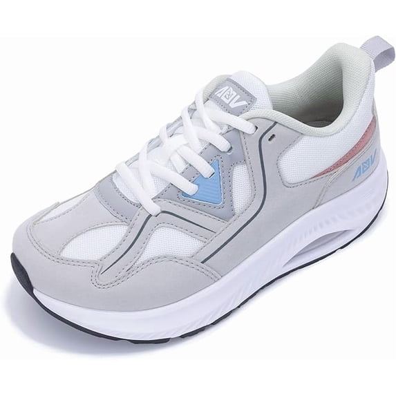 GOOBON Wide Toe Box Shoes Women Arch Support Walking Shoes for Plantar Fasciitis Orthotic Tennis Sneakers US 6-11